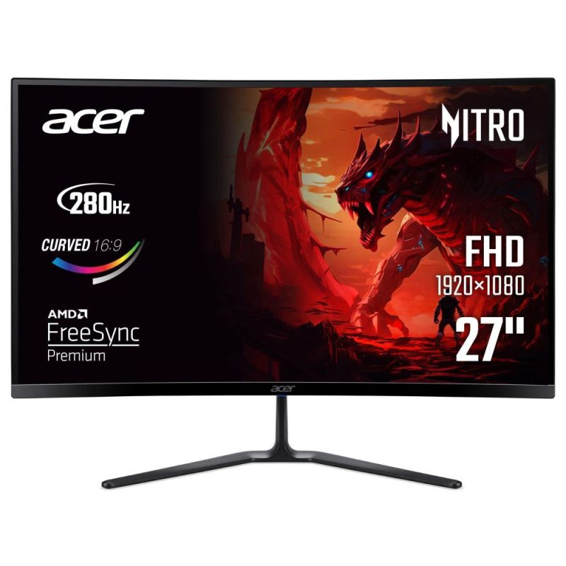 Монитор Acer 27" Nitro ED270Zbmiipx VA Black 280Hz (UM.HE0EE.Z01)