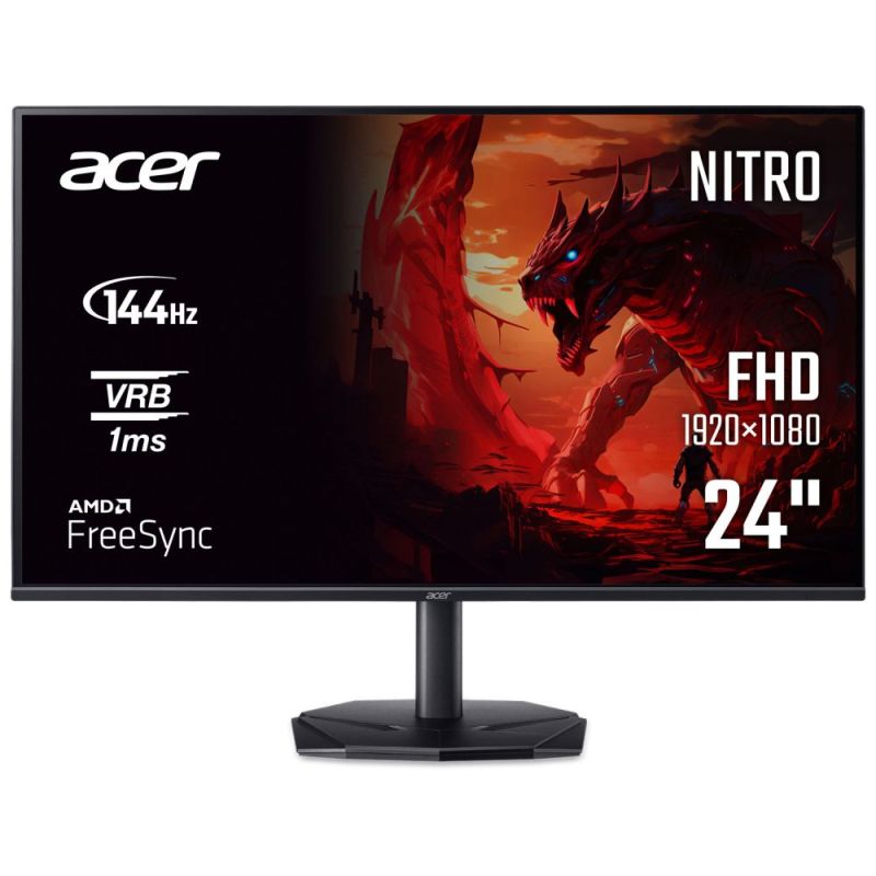 Монитор 23.8" Acer Nitro KG240YP0bi VA Black 144Hz (UM.QX0EE.012)