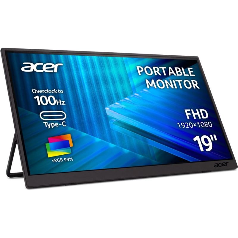 Монітор Acer 18.5" PM191QEbmiuux IPS Black 100Hz (UM.XP1EE.E01)