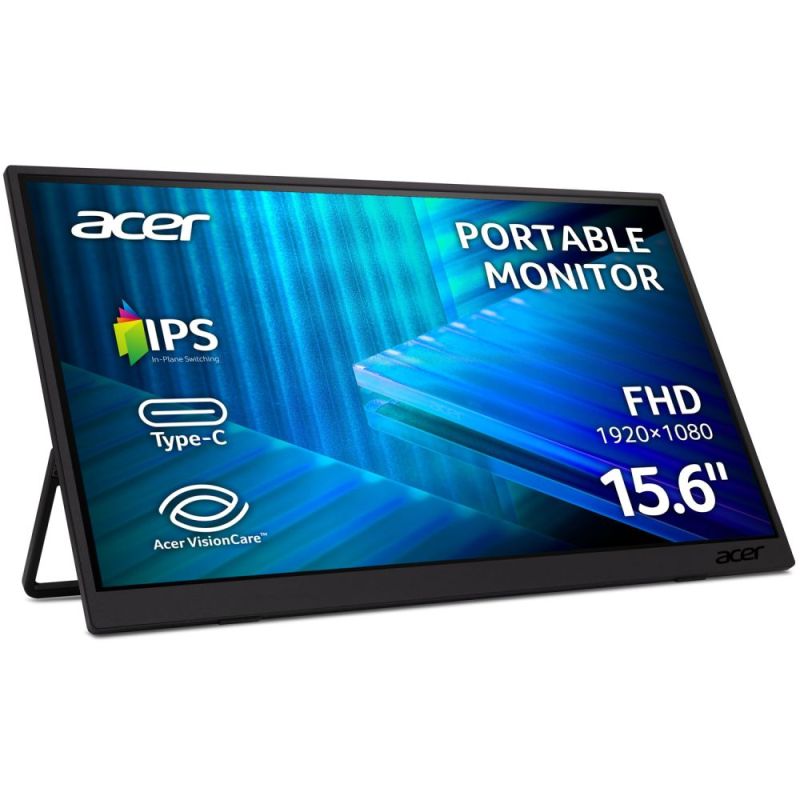 Монитор 15.6" Acer PM161QJ2bmiuux IPS Black (UM.ZP1EE.201)