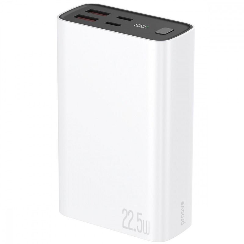 Универсальная мобильная батарея Proove Hyper Flux Plus 22.5W 20000mAh White (PBF222120002)