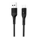 Кабель SkyDolphin S06V LED Smart Power USB - micro USB (M/M), 1 м, Black (USB-000559)