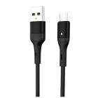 Кабель SkyDolphin S06V LED Smart Power USB - micro USB (M/M), 1 м, Black (USB-000559)