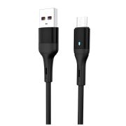 Кабель SkyDolphin S06V LED Smart Power USB - micro USB (M/M), 1 м, Black (USB-000559)
