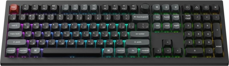 Клавиатура беспроводная Keychron V6 Ultra Keychron Red Switch Black RGB (V6U-D1-UA)