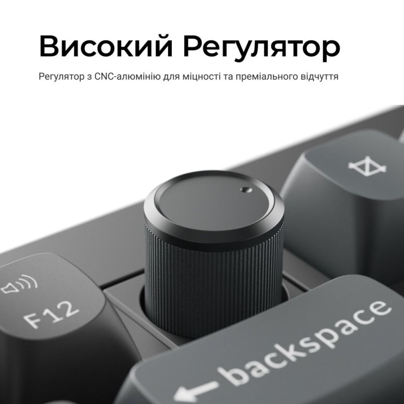 Клавіатура бездротова Keychron V6 Ultra Keychron Red Switch Black RGB (V6U-D1-UA)