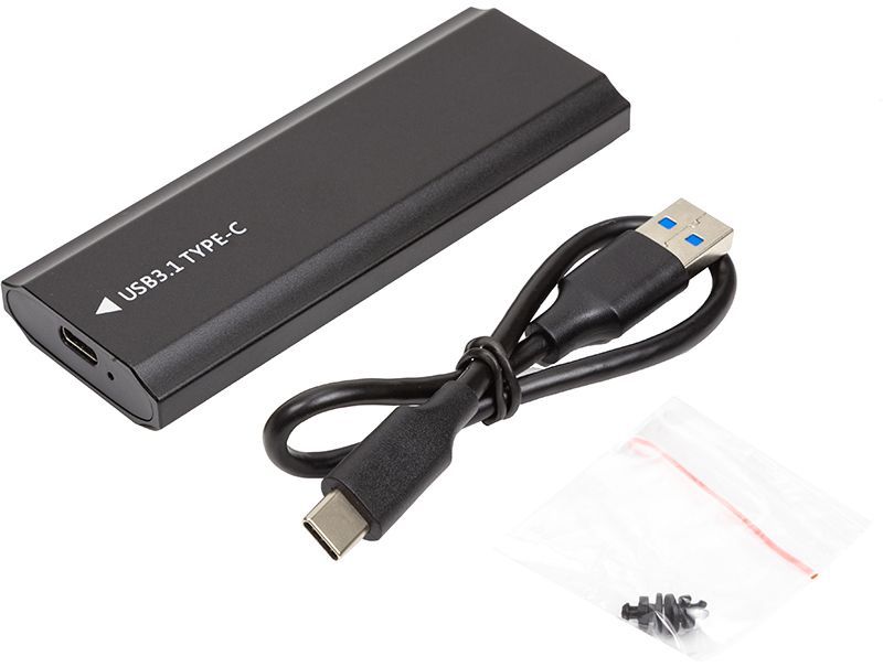 Зовнішня кишеня PowerPlant для SSD Premium M.2 PCIe NGFF/NVMe USB3.1 (HC380459)