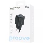 Мережевий зарядний пристрій Proove Pocket GaN Plus 25W Black (WCPG25111201)