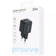 Мережевий зарядний пристрій Proove Pocket GaN Plus 25W Black (WCPG25111201)
