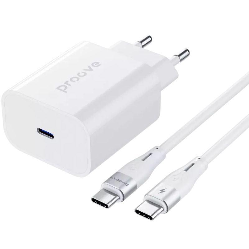 Мережевий зарядний пристрій Proove Rapid 20W White + кабель Lightning (WCRP20012102)