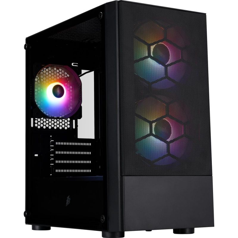 Корпус 1stPlayer Black без БЖ (X4-M-BK-2F1P-1F1)