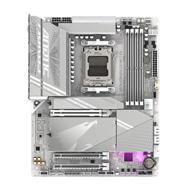 Материнська плата Gigabyte X870 Aorus Elite WiFi7 Ice Socket AM5 (X870 A ELITE WF7 ICE)