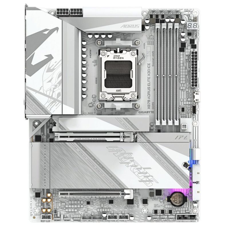 Материнська плата Gigabyte X870 Aorus Elite X3D Ice Socket AM5 (X870 A ELITE X Ice)