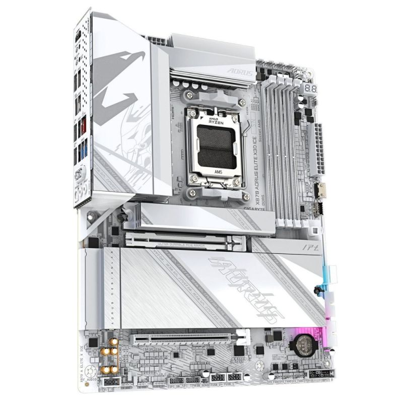 Материнська плата Gigabyte X870 Aorus Elite X3D Ice Socket AM5 (X870 A ELITE X Ice)