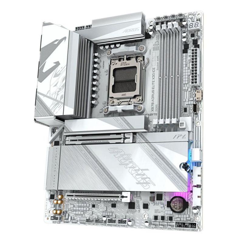Материнська плата Gigabyte X870 Aorus Elite X3D Ice Socket AM5 (X870 A ELITE X Ice)
