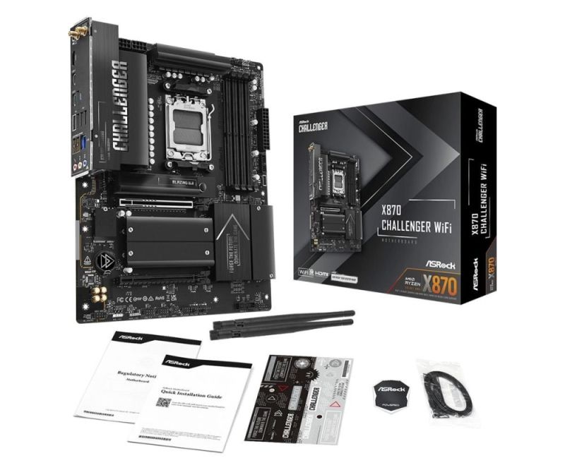 Материнська плата ASRock X870 Challenger WiFi Socket AM5 (X870 CHALLENGER WIFI)