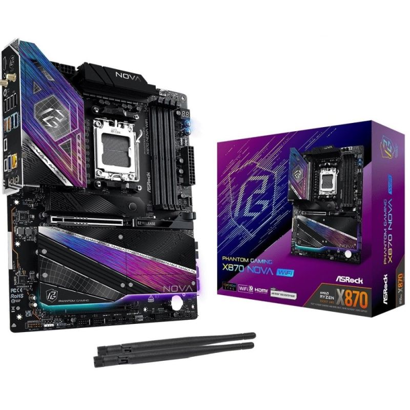 Материнська плата ASRock X870 Nova WiFi Socket AM5 (X870 NOVA WIFI)