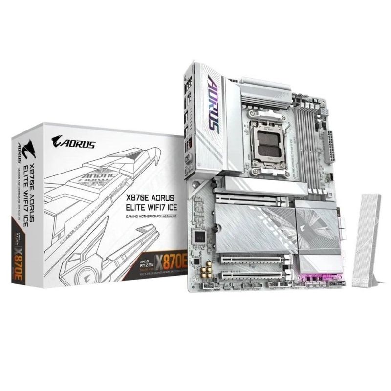Материнська плата Gigabyte X870E Aorus Elite WiFi7 Ice Socket AM5 (X870E A ELITE WF7 ICE)