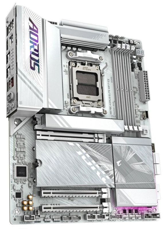 Материнська плата Gigabyte X870E Aorus Elite WiFi7 Ice Socket AM5 (X870E A ELITE WF7 ICE)
