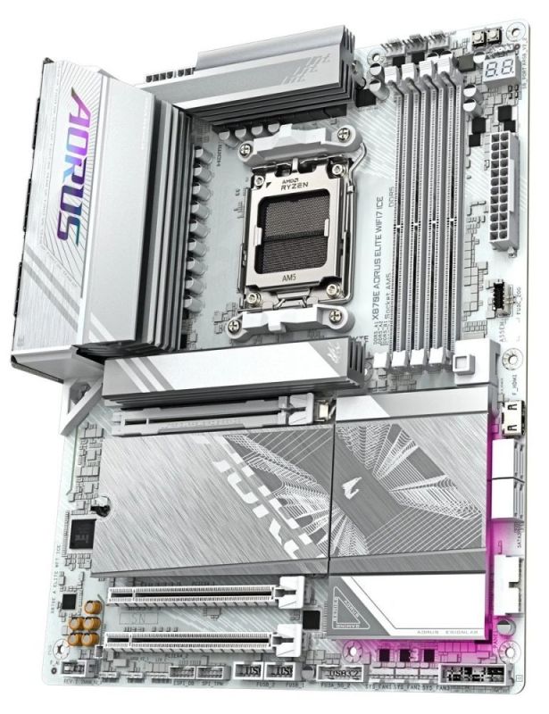 Материнська плата Gigabyte X870E Aorus Elite WiFi7 Ice Socket AM5 (X870E A ELITE WF7 ICE)