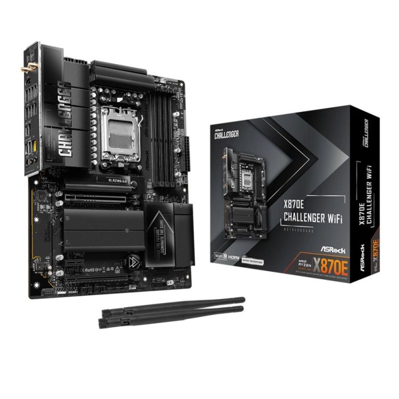 Материнська плата ASRock X870E Challenger WiFi Socket AM5 (X870E CHALLENGER WIFI)