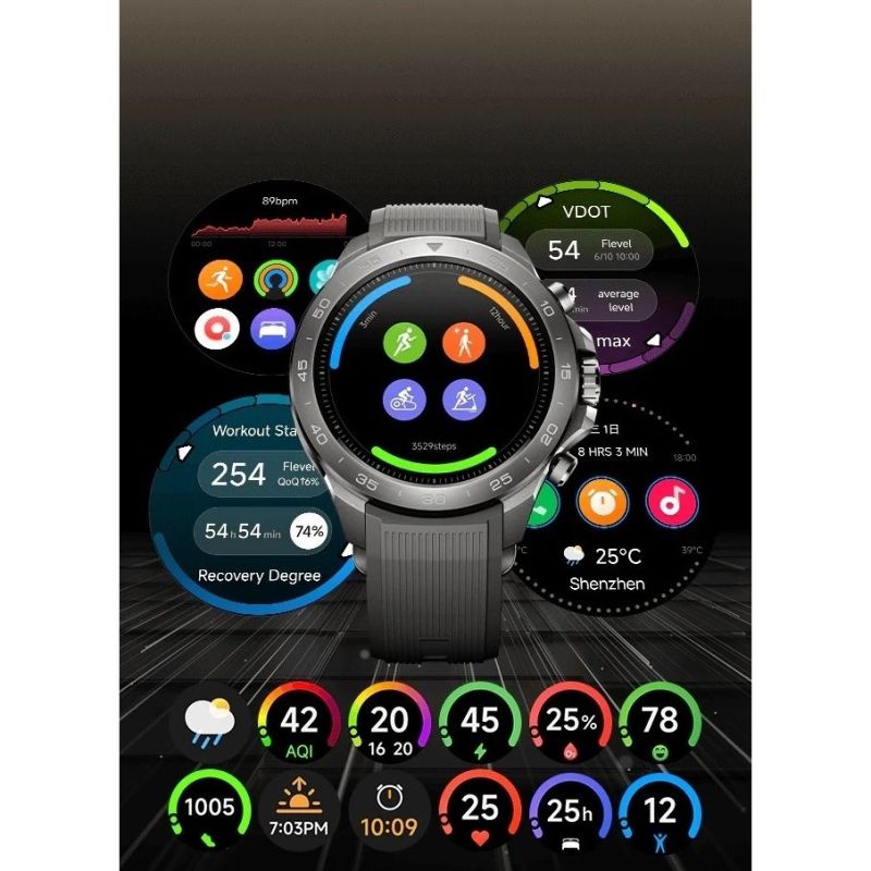 Смарт-часы Mibro GS Explorer S Titanium Silicone (XPAW023TS)